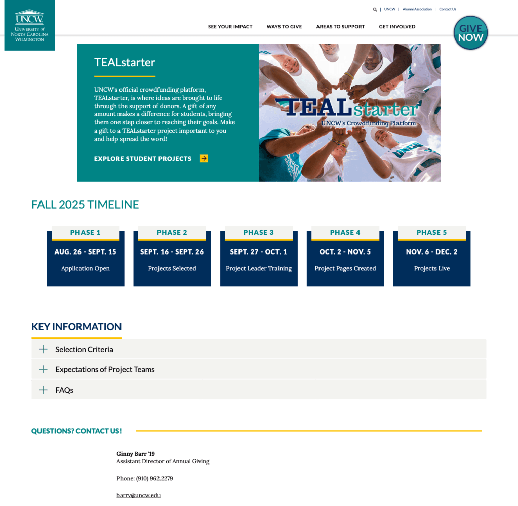 Crowdfunding Webpage