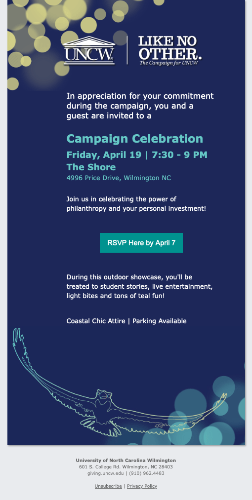 Campaign Celebration Evite